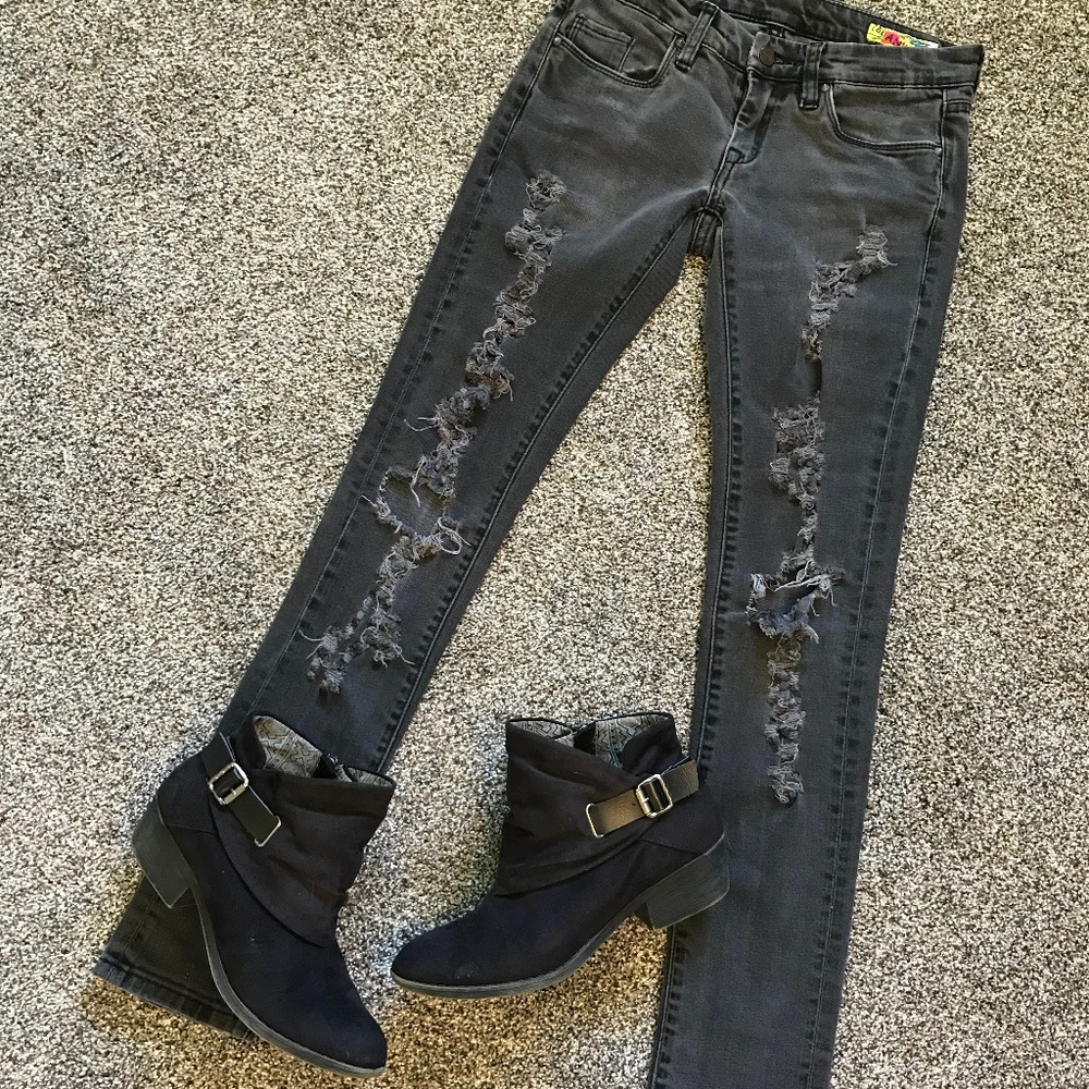 Blank NYC Black Distressed Skinny Jeans